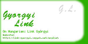 gyorgyi link business card